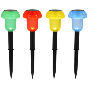 4 Balise solaire champignon MUSHY H24CM