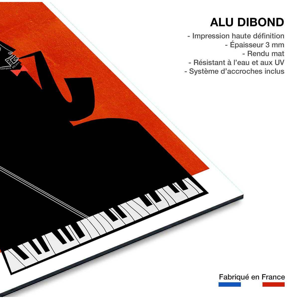 Tableau musique trio Tableau alu Dibond