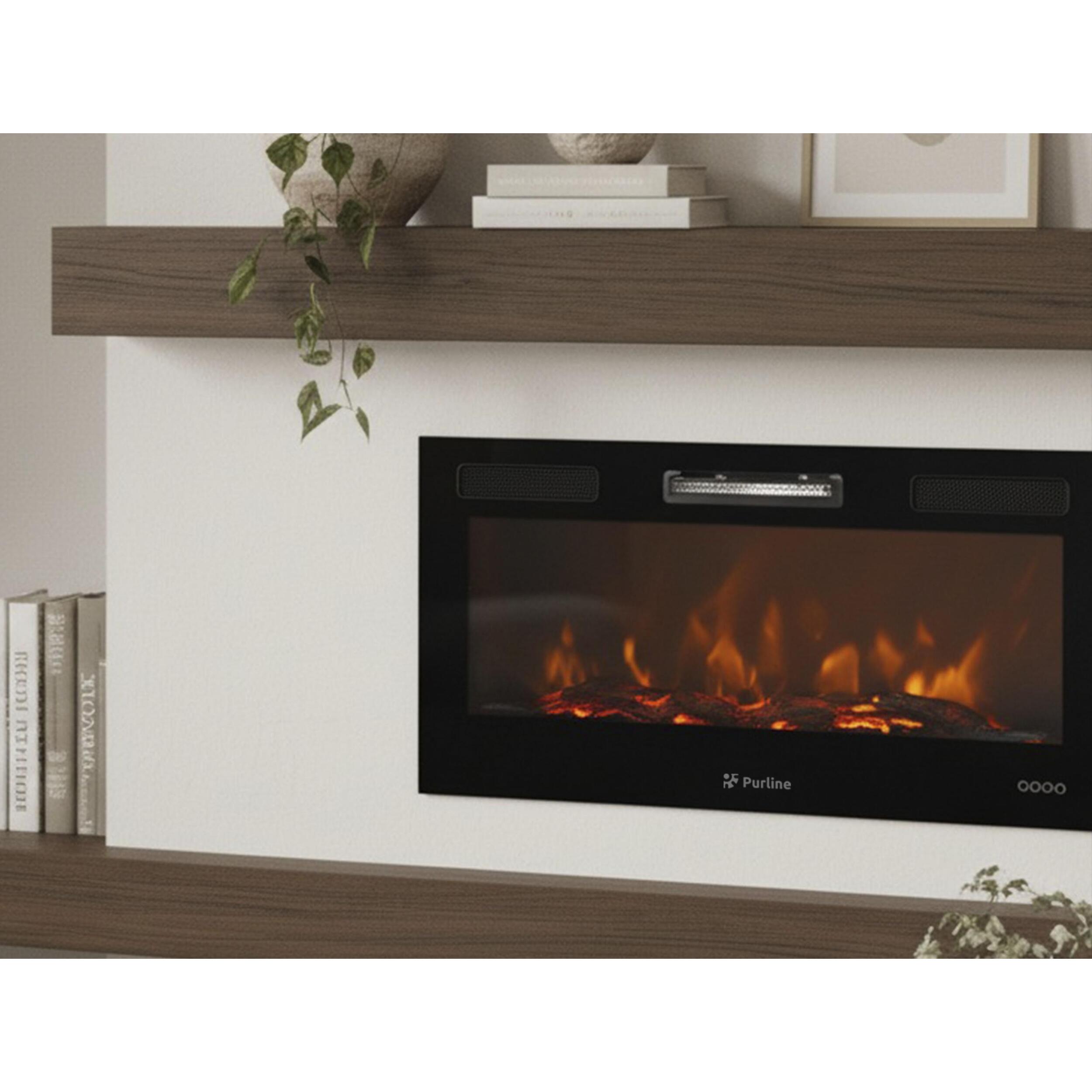 Chimenea panorámica insertable con salida de aire frontal CHE-650 PURLINE