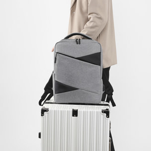 DAM Zaino per laptop  con interfaccia di ricarica USB. 29x11x40cm. Colore blu