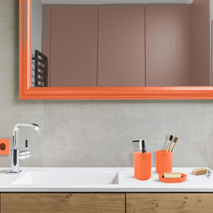 Lot de 3 accessoires de salle de bain INAGUA Orange MSV
