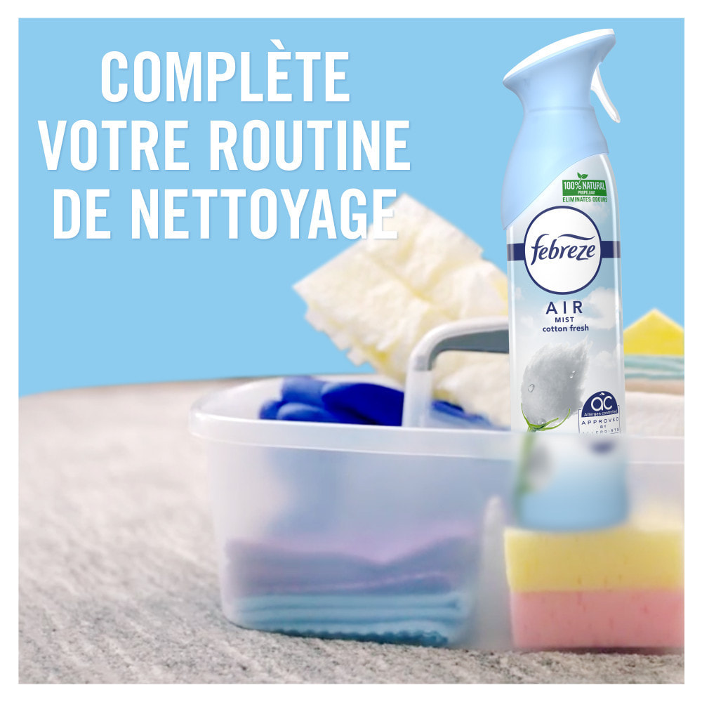 6 Aérosols Pureté De Coton, Désodorisant Febreze, 300ml