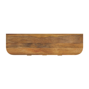 Meuble TV en bois de manguier et cannage 145 cm - Wava