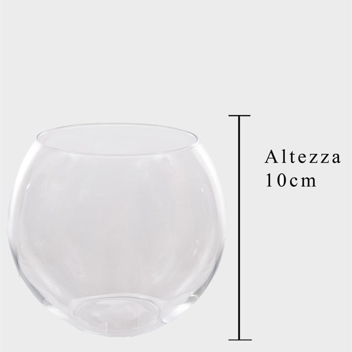 Sfera In Vetro. Diametro 12 Cm - Pezzi 6 - 12X10X12cm - Colore: Incolore - Bianchi Dino - Decori Casa E Complementi