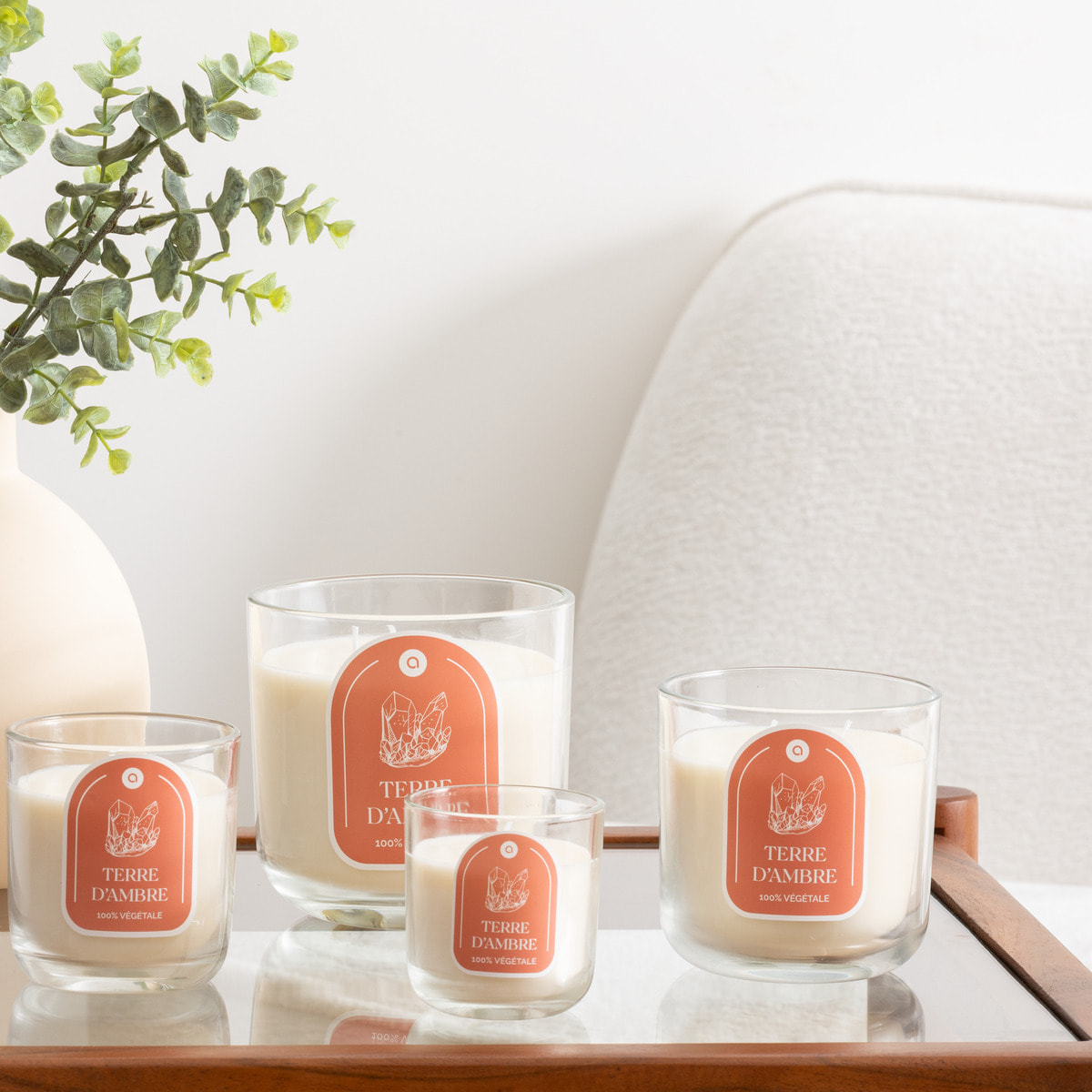 Bougie parfumée " Floa" ambre 350g