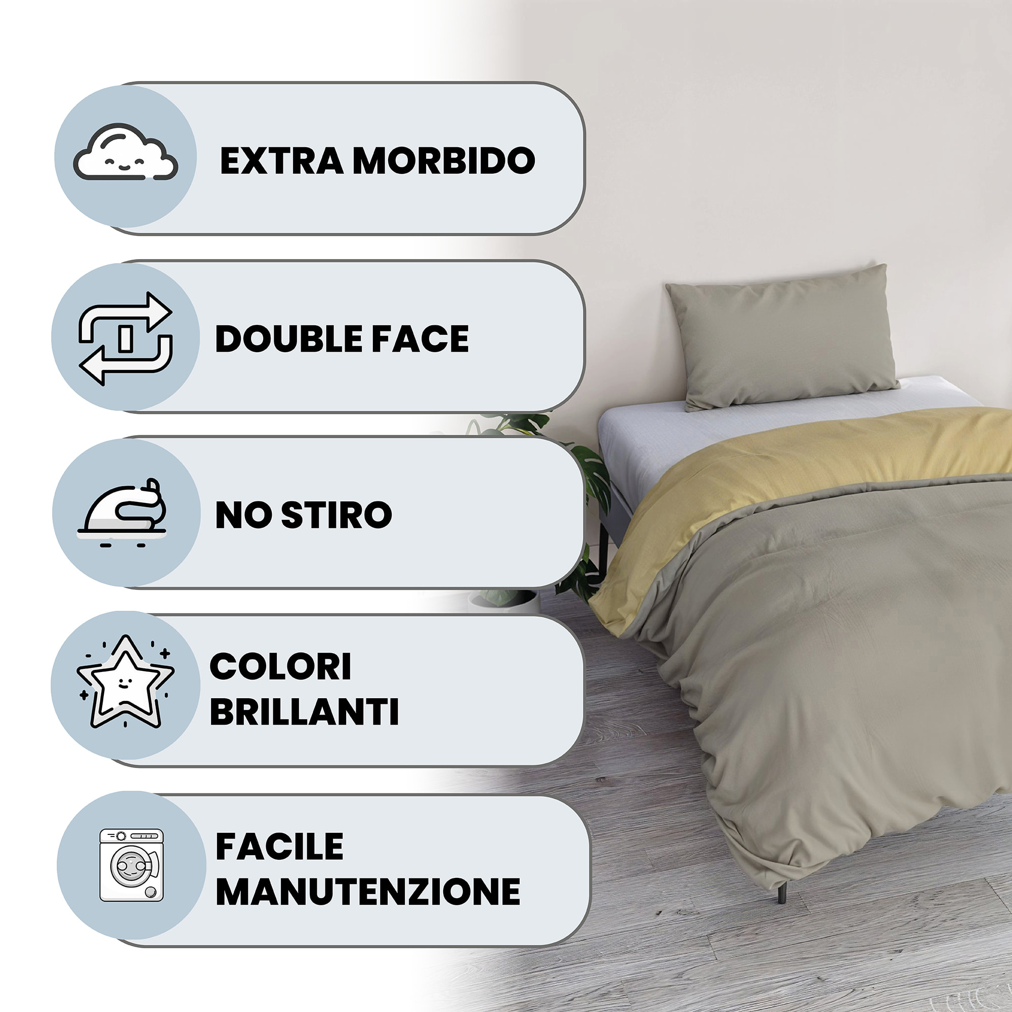 PARURE COPRIPIUMINO VERA SINGOLO