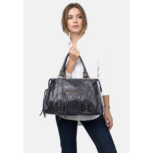 Borsa a spalla da donna - Modello Clara - Vera pelle - 41.0 x 28.0 x 13.0 cm