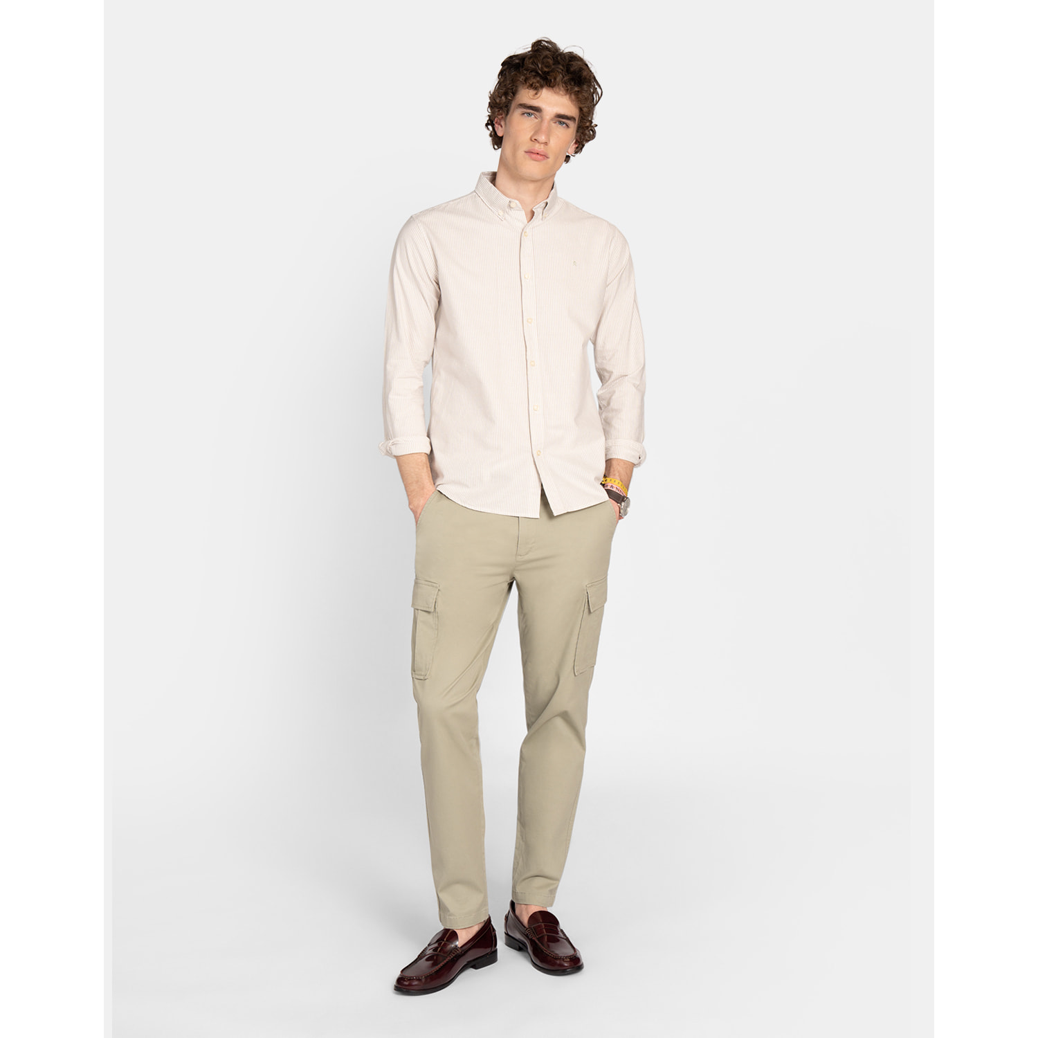 CAMISA MONACO STRIPED OXFORD