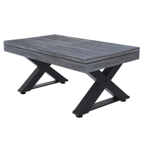 Table multi-jeux, ping-pong et billard en bois gris  ARIZONA