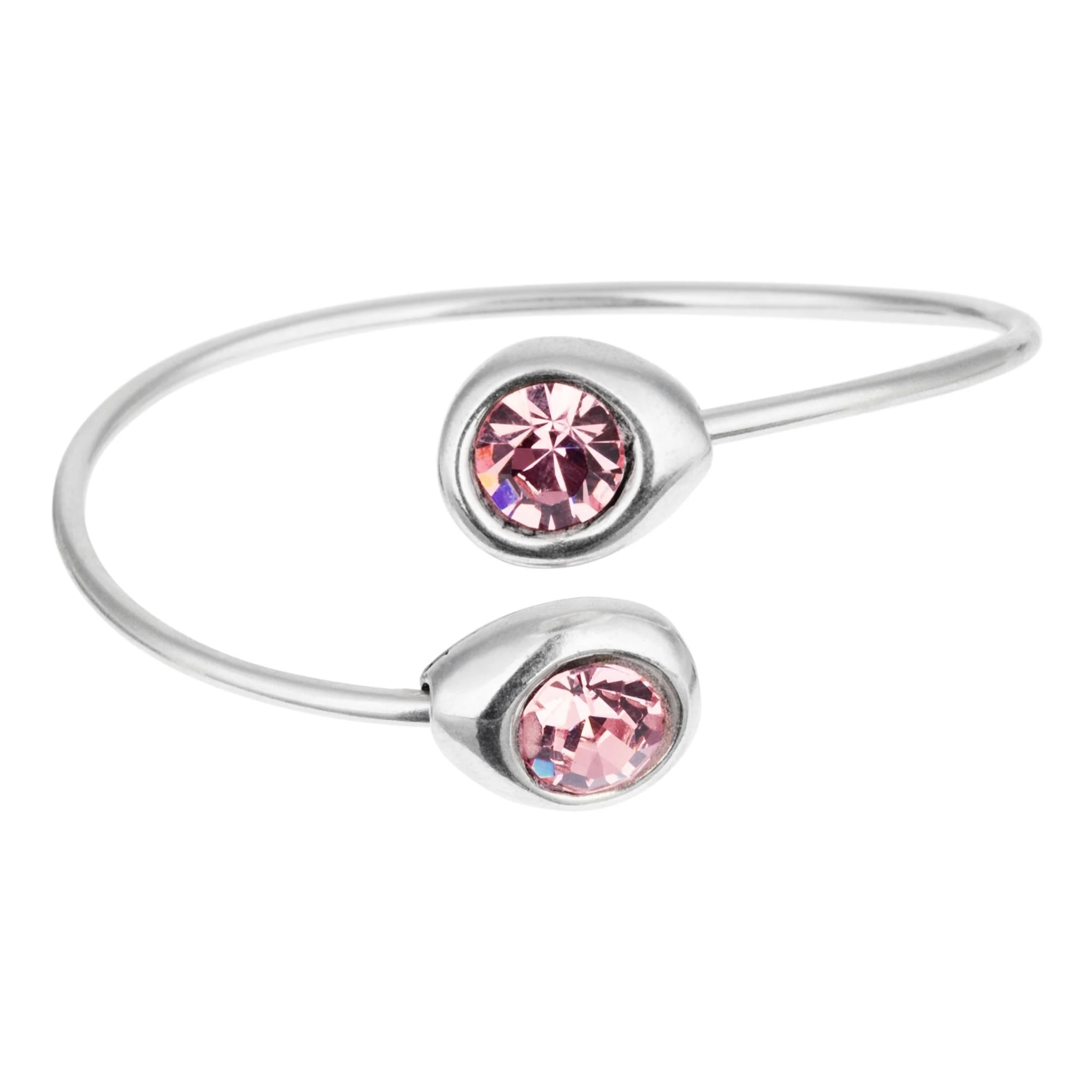 Pulsera Aro con Swarovski en Rosa