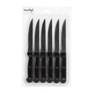 Lot de 6 couteaux à steak en acier inoxydable