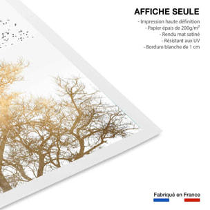 Affiche dessin ciel d'or Affiche seule