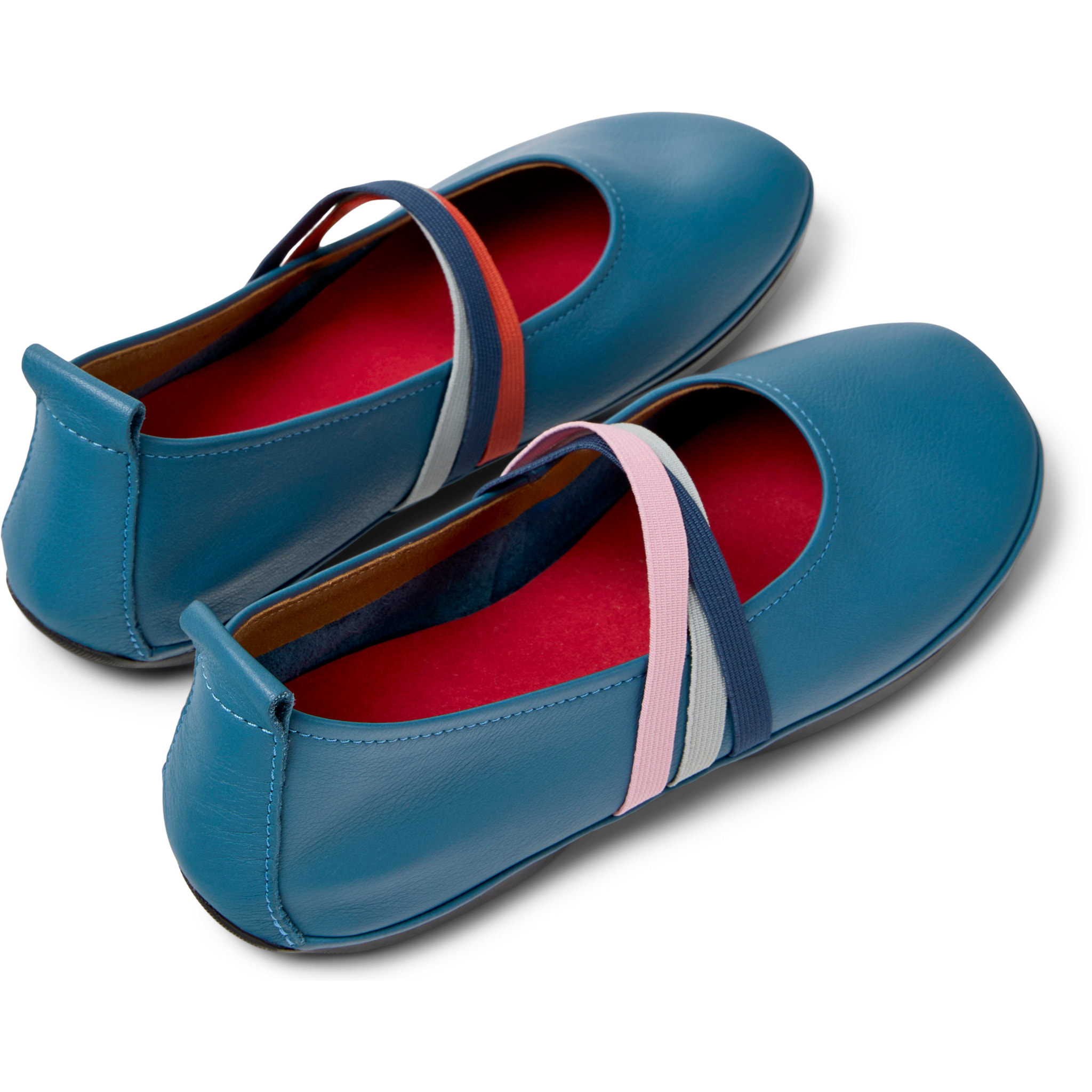 Ballerine - CAMPER Right Nina Twins - Blu - Pelle liscia