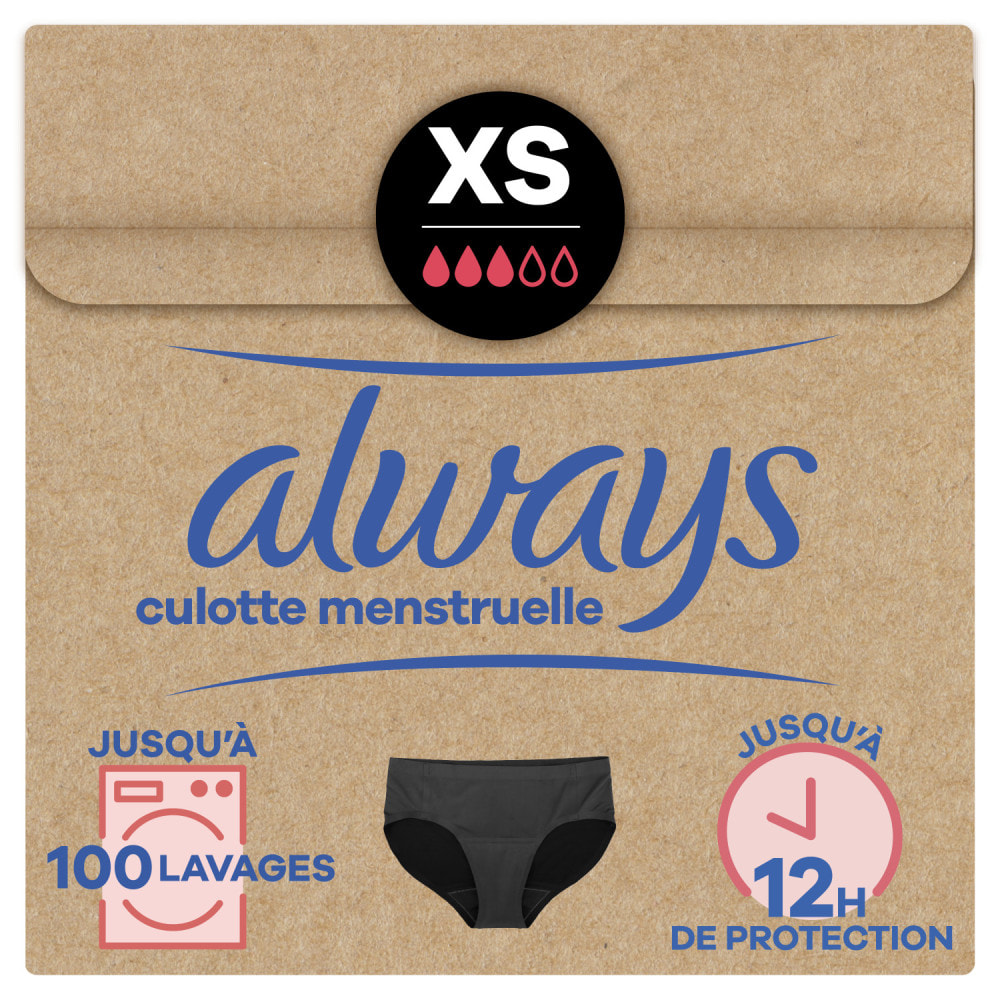 2 Culottes Menstruelles Lavables Taille XS