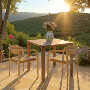 Vase bleu fleurs Kare Design