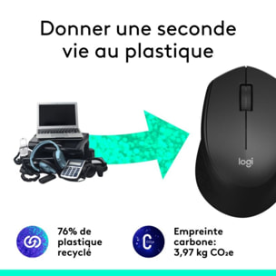 Souris sans fil LOGITECH M330 SILENT PLUS Noir