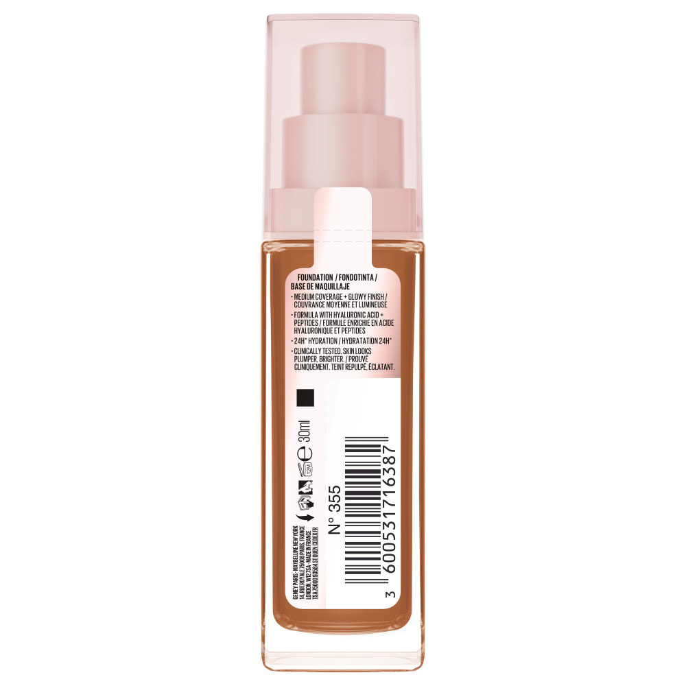 Maybelline New York Lifter Plump & Glow Foundation 355 30 ml