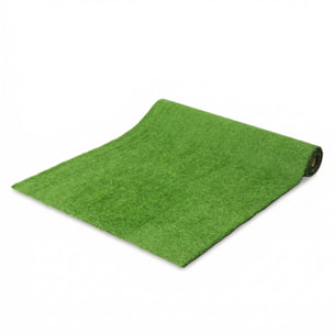 Césped Artificial 1m x 4m, Alfombra Césped Artificial con Altura de Hierba 10 mm, Drenaje Automático, para Jardín, Terraza, Patio, Balcón, Interior y Exterior, Verde