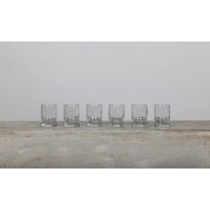 Lot de 6 verrines 6,5cl en verre GALA