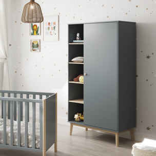 Armoire enfant 1 porte en bois - ELISE