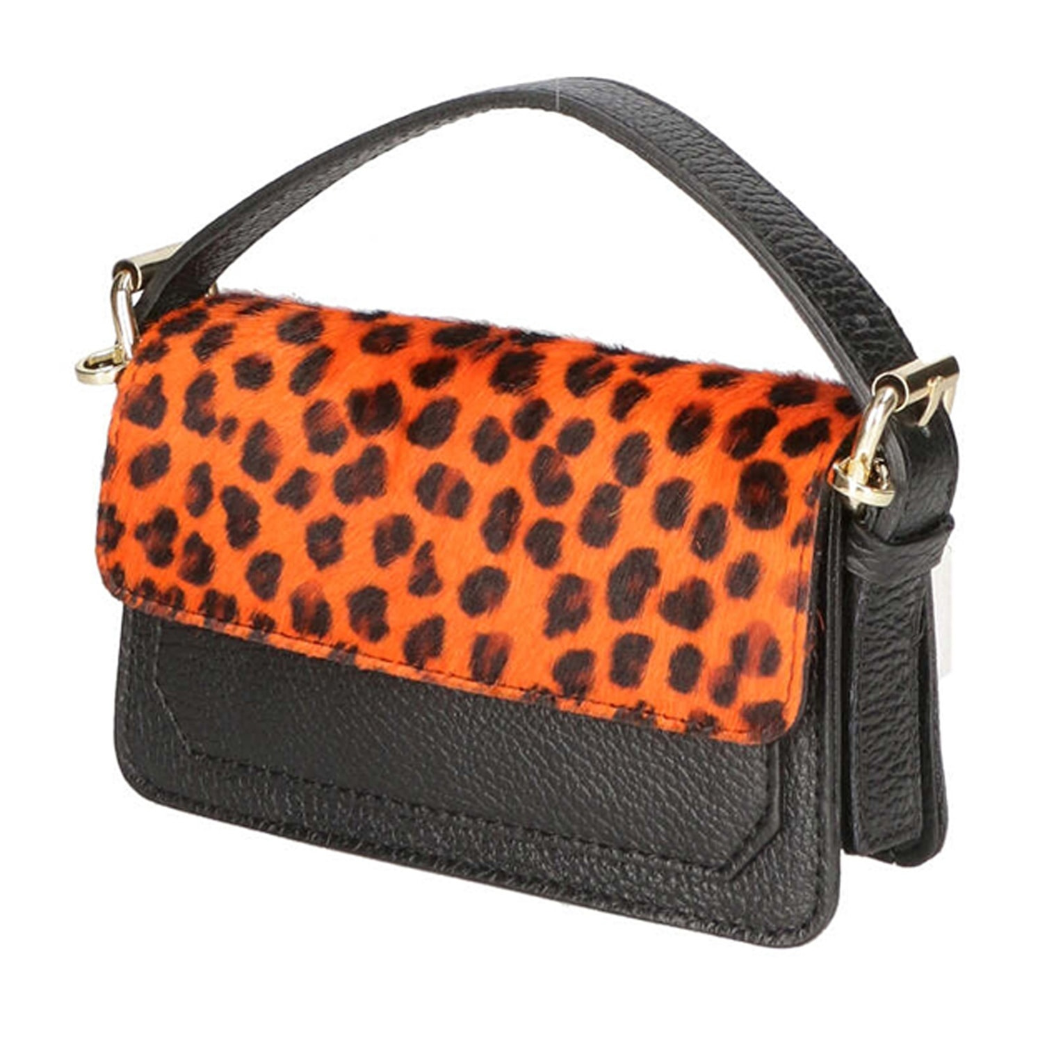 Borsa a mano da donna - Modello Aleide - Vera pelle - 18.0 x 11.0 x 6.5 cm