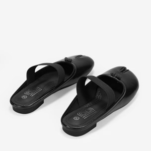 Bailarinas tabi destalonadas negras con lacito