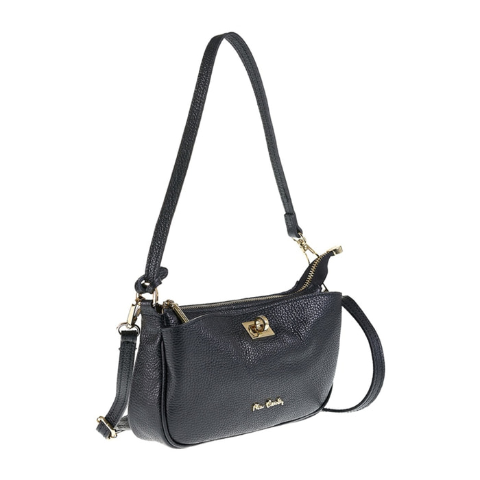 Borsa a spalla da donna Made in Italy - Modello Valoria - 100% pelle - 32.0 x 22.0 x 13.0 cm