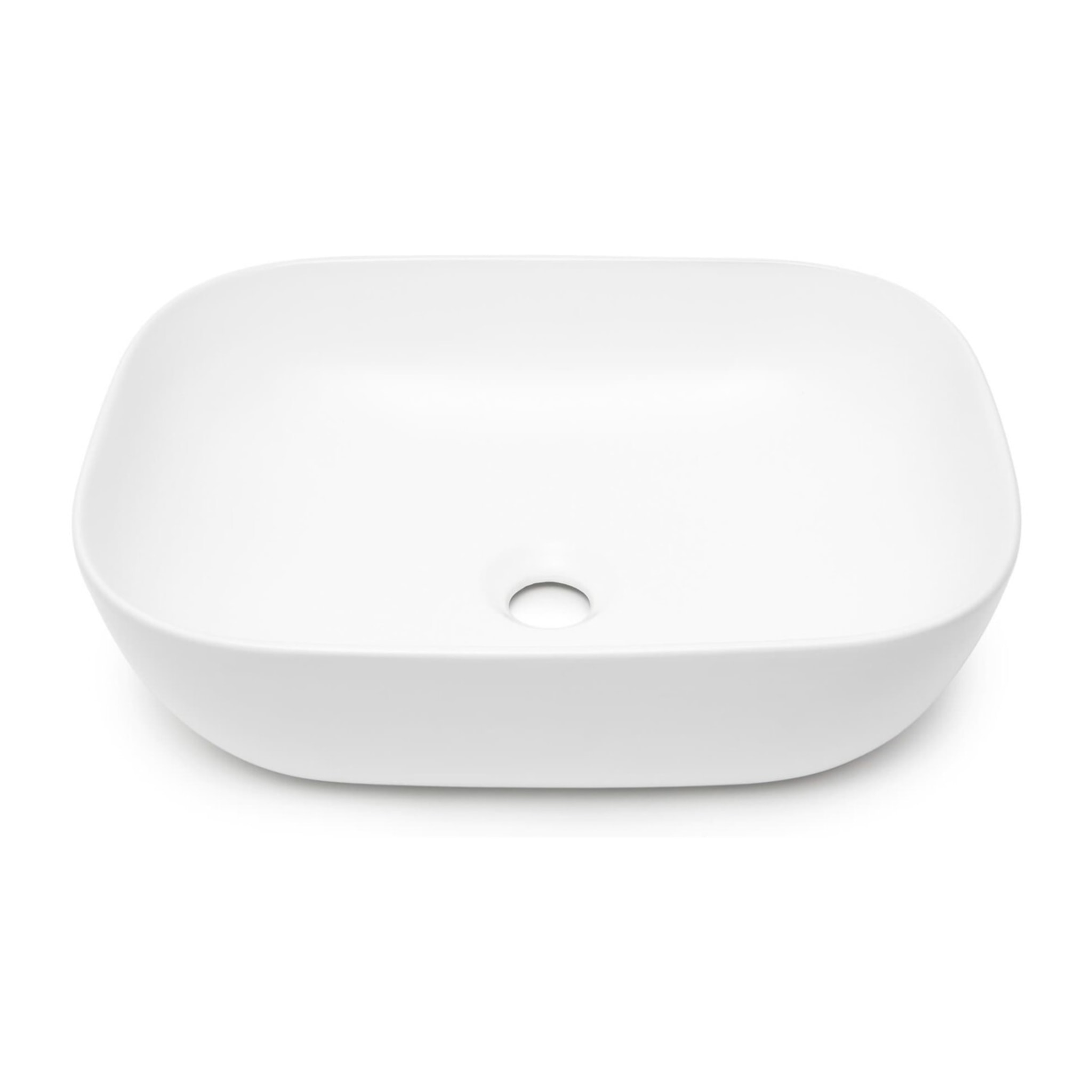 Vasque à poser 45,5 x 32,5 cm - blanc mat - sans trop-plein - SAT Infinitio