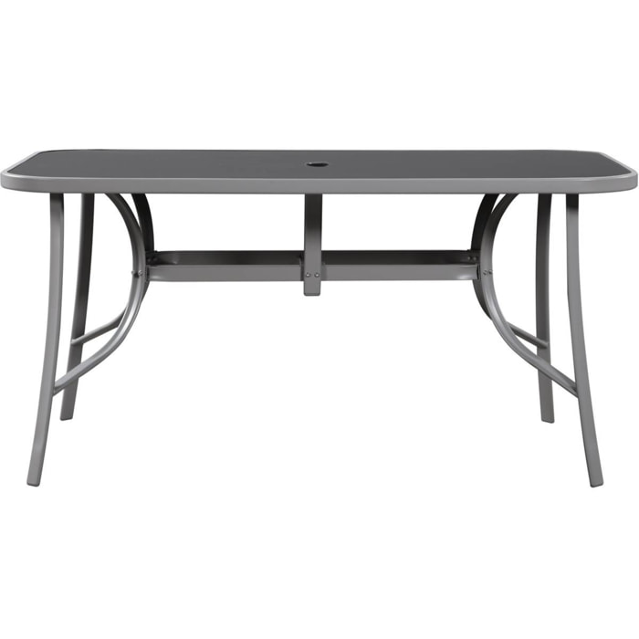 Table de jardin "Cordoba" - 6 places - Argenté