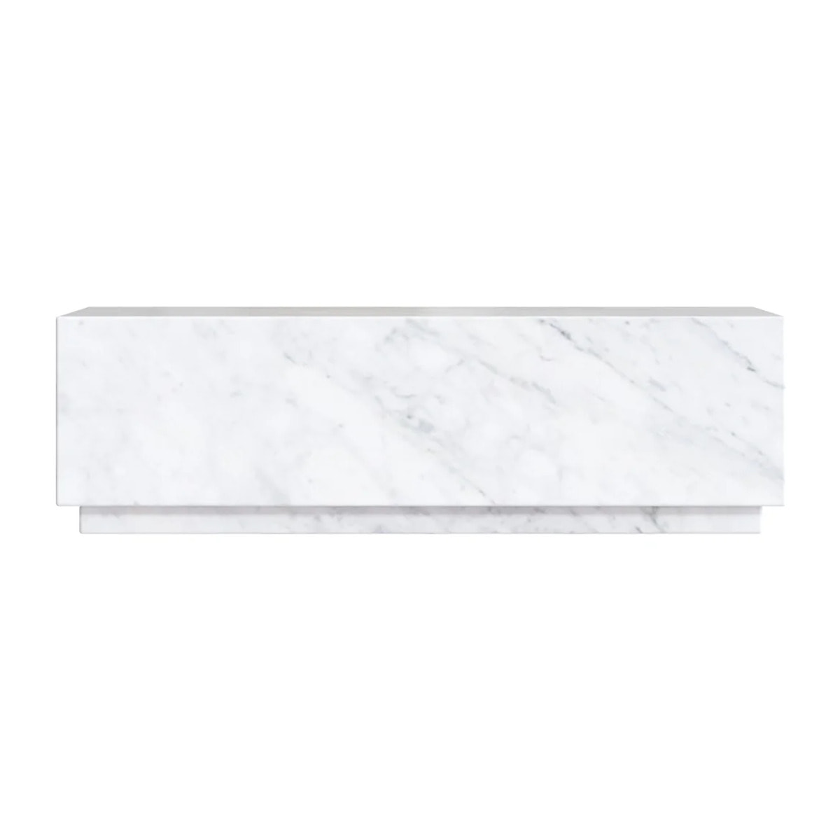 Table basse rectangulaire en marbre blanc - Izaé