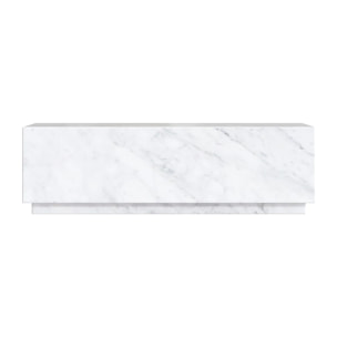 Table basse rectangulaire en marbre blanc - Izaé