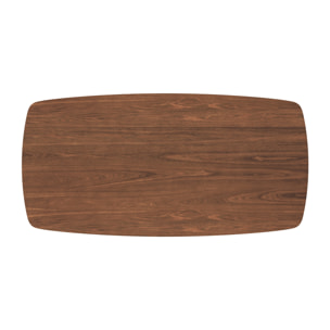 Table basse rectangulaire en bois foncé - Sadi