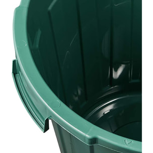 Cubo de basura ECO / papelera polivalente con tapa cerrable,  23 l,  verde