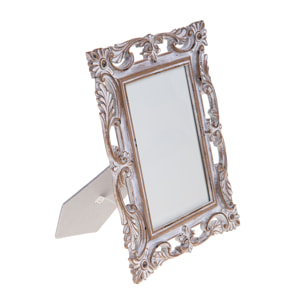 Porta foto smerlato tessuto teddy - 10xH16x2cm - Pezzi 3 - Bianchi Dino SpA