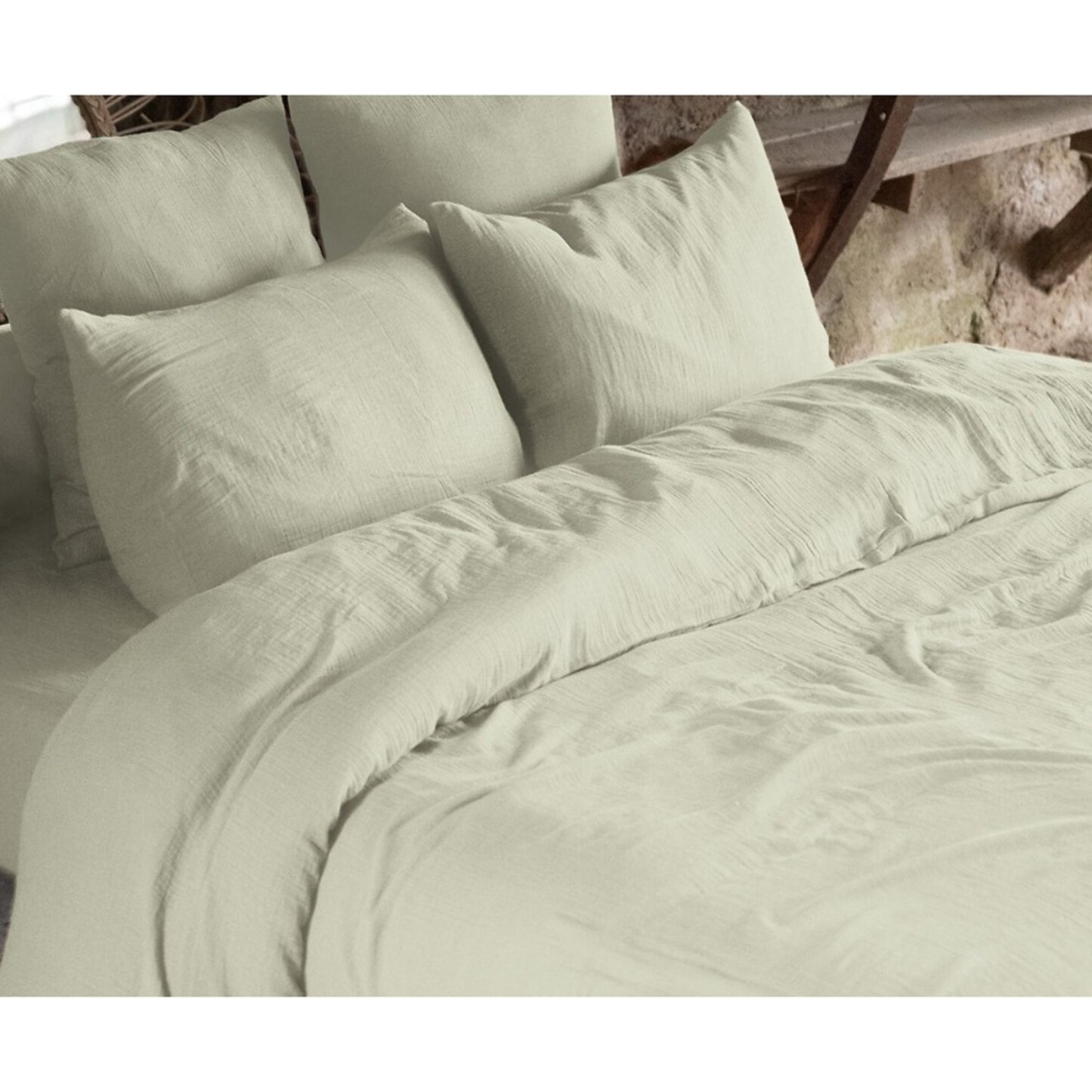 Housse De Couette 100% gaze De Coton Safran