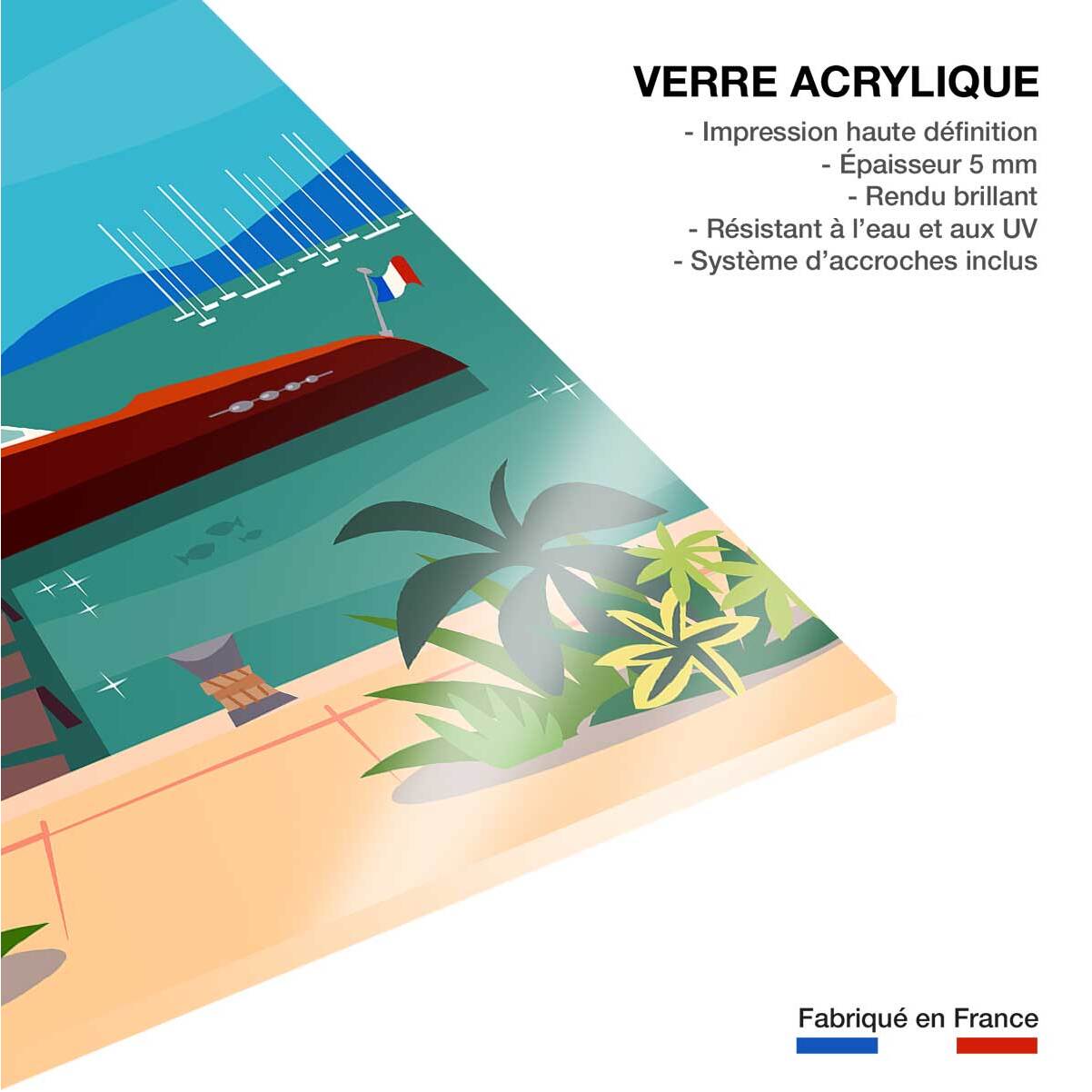 Tableau  monaco dream Tableau plexiglas