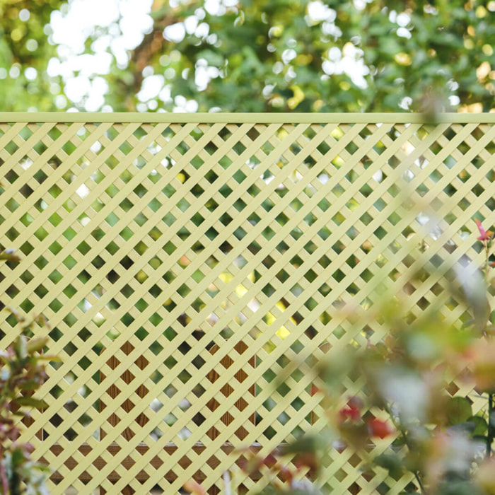 Celosía Fija Pvc Marfil 18 Mm