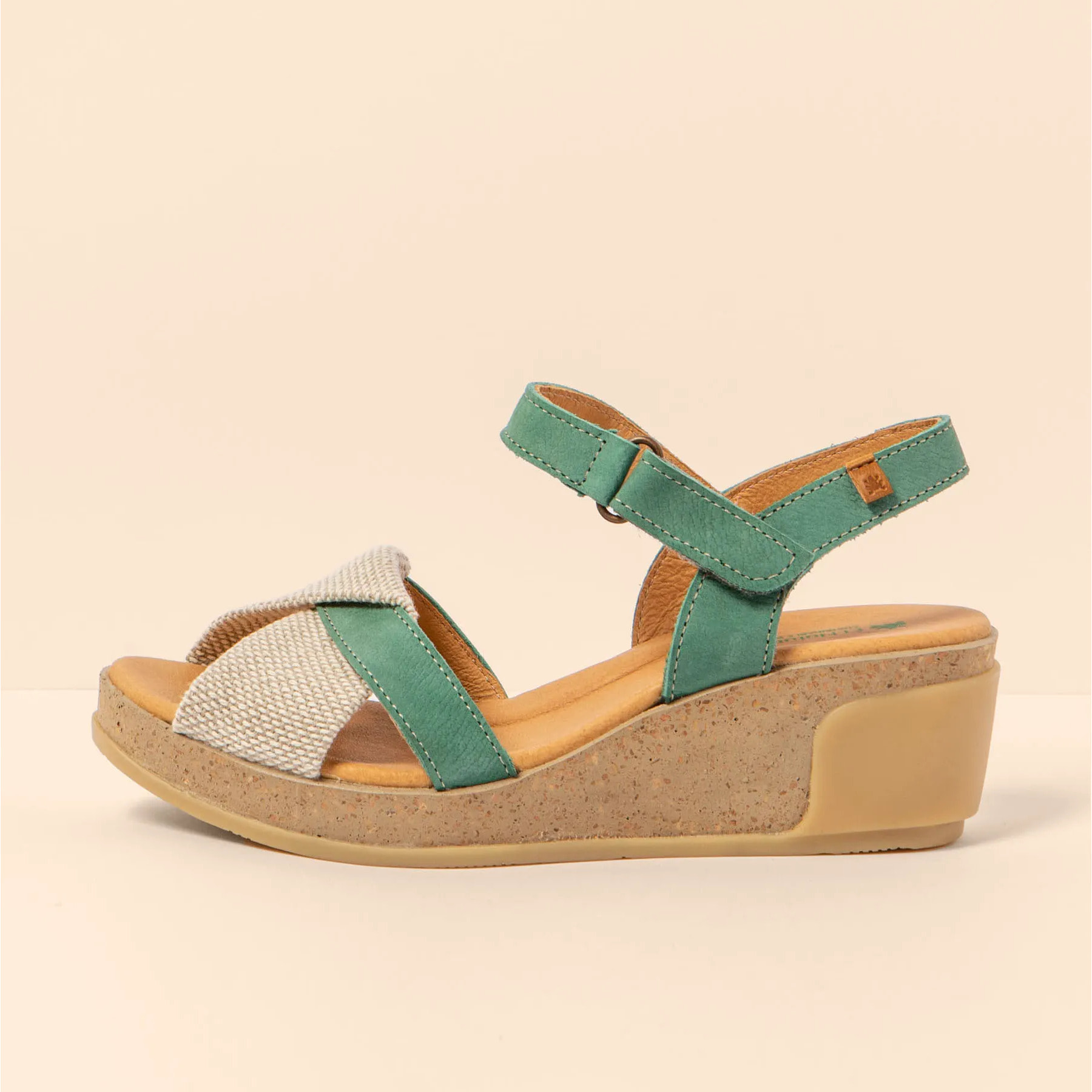 Sandalias N5038 PLEASANT-LINO JADE / LEAVES color Jade