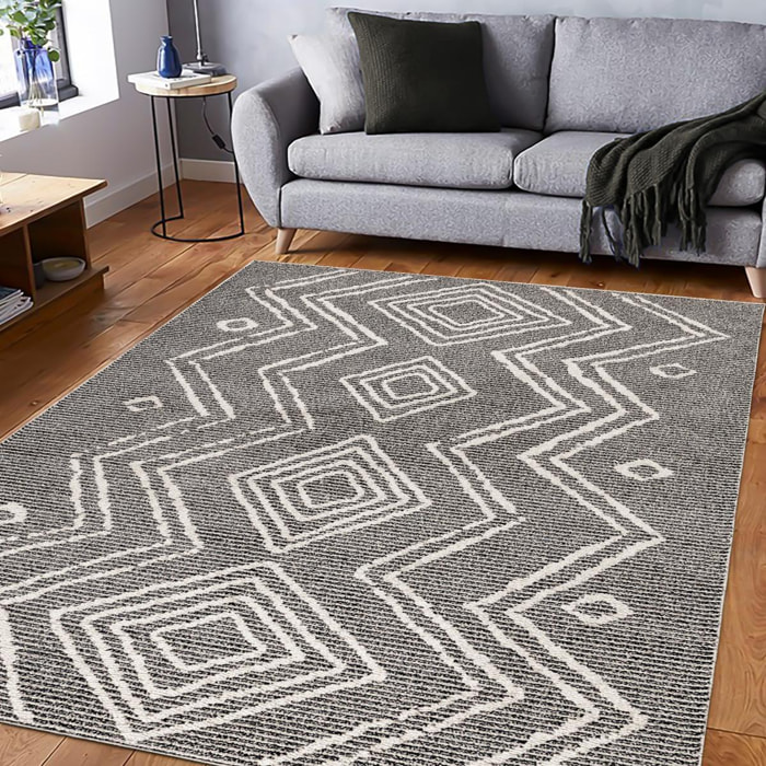 Tapis berbère tissé motifs ethno-chic PODA