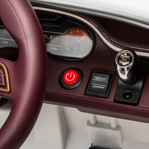 Coche de bateria BENTLEY BACALAR WHITE vehículo eléctrico infantil 12V NIÑOS +3 años