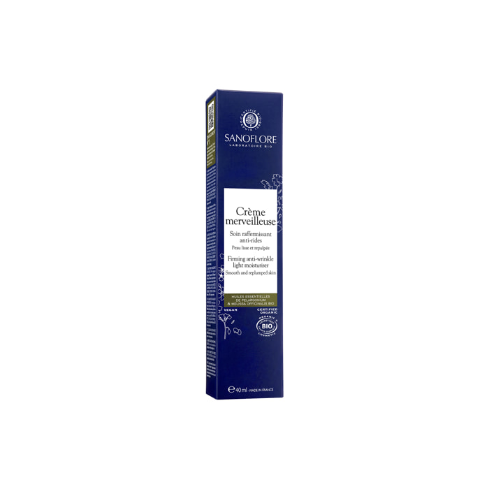 Crème merveilleuse anti-rides certifiée Bio 40ml