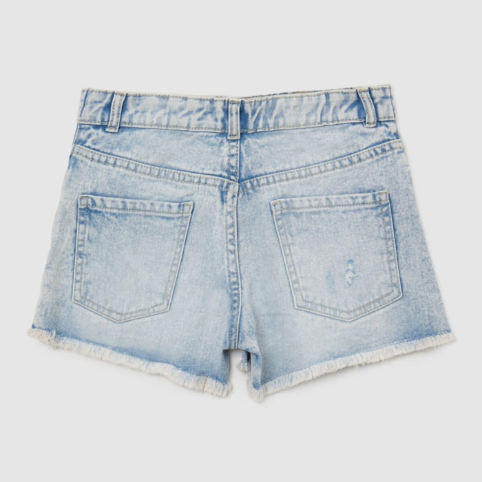 Pantaloncini di jeans con strappi