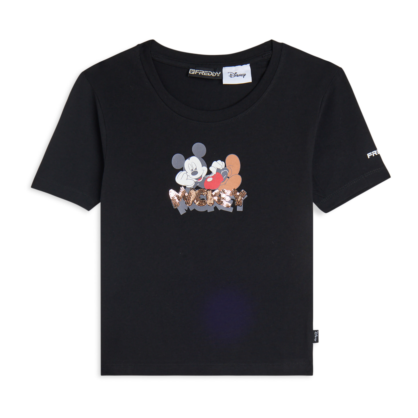 T-shirt cropped slim fit Mickey Mouse