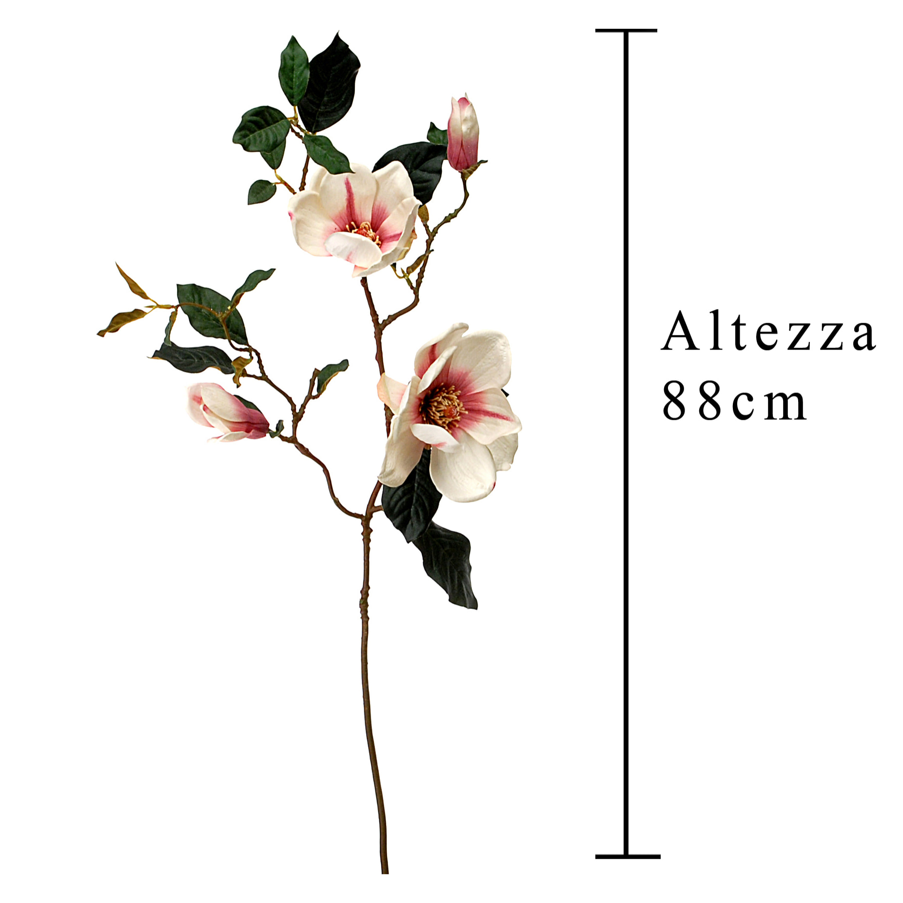 Magnolia Giapponese. Altezza 88 Cm - Pezzi 2 - 30X88X16cm - Colore: Altro - Bianchi Dino - Fiori Artificiali