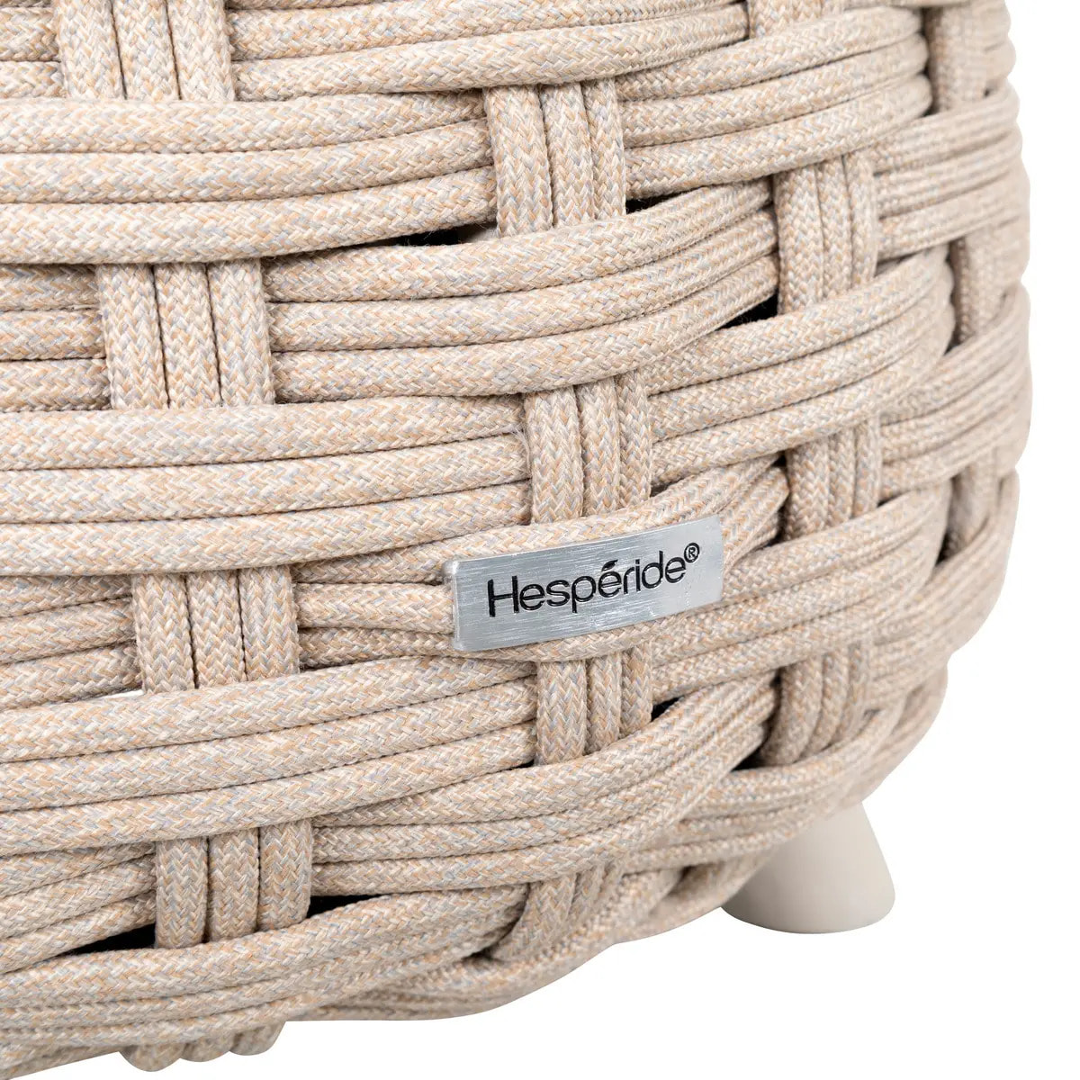 Pouf de jardin Obbae beige lin