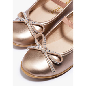 Bailarinas Lazo Strass Oro
