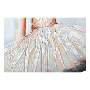 Set 2 Lienzos Bailarina 100% Pintado A Mano 80x5x80 Cm