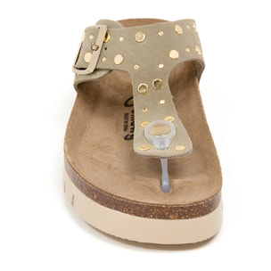 Sandalia Plataforma Kaki Mujer BILLOWY CAQUI