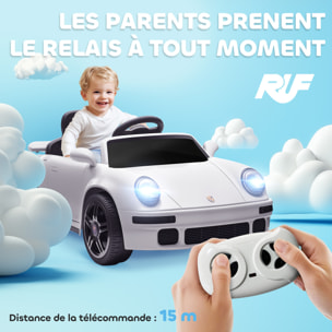 Voiture électrique enfant licence officielle RUF CTR 2017 12V 5Km/h max. télécommande nombreux effets blanc