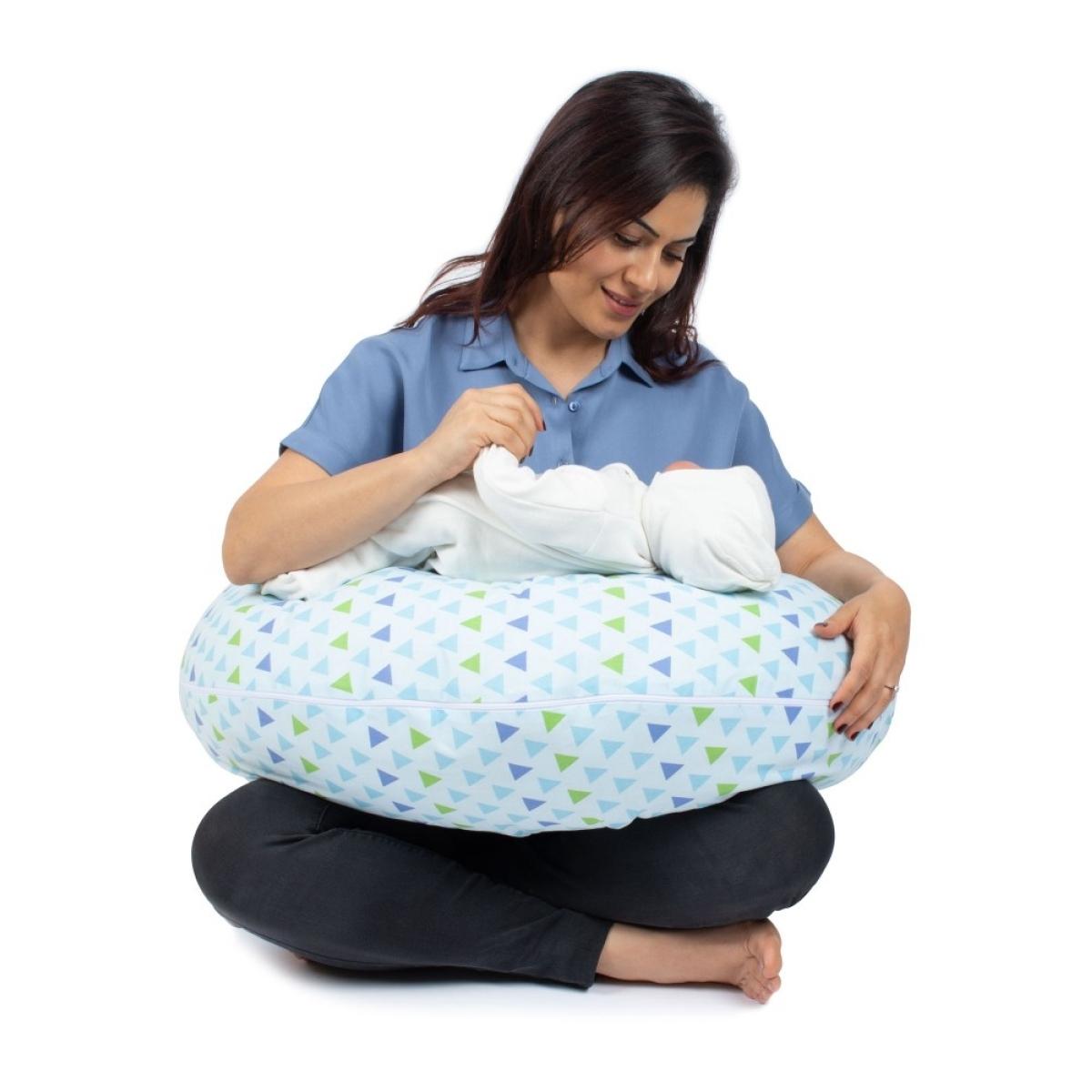 Coussin maternité et allaitement BLEU